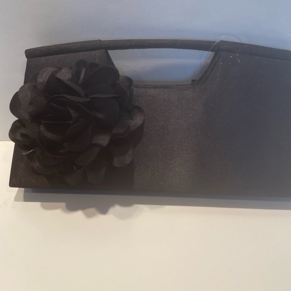 Fioni Handbags - NWT Fioni Night Black Satiny Dressy Clutch